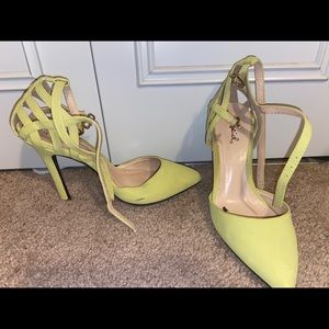 Lime green heels